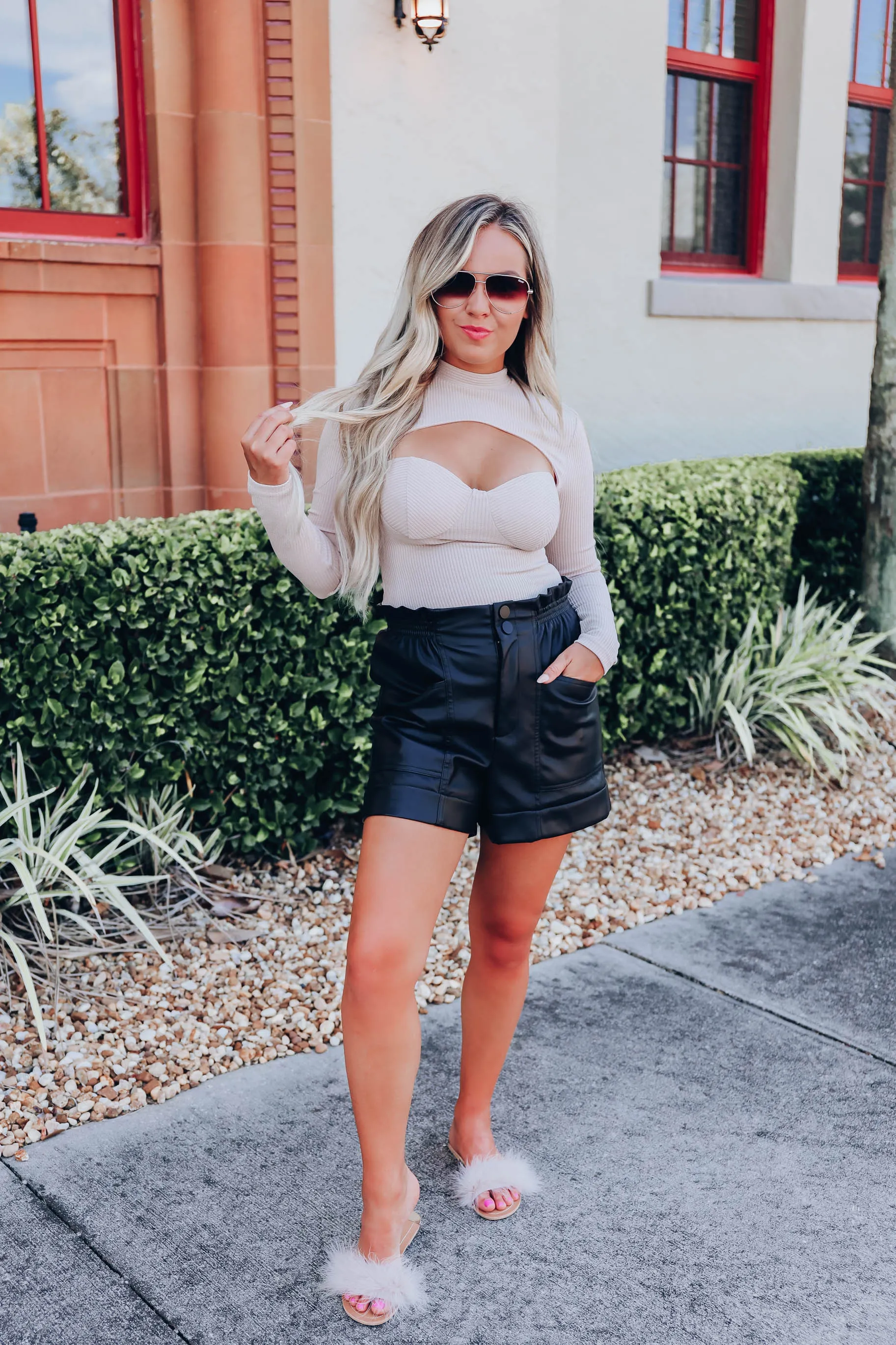 City Sass Bustier Bodysuit - Cream