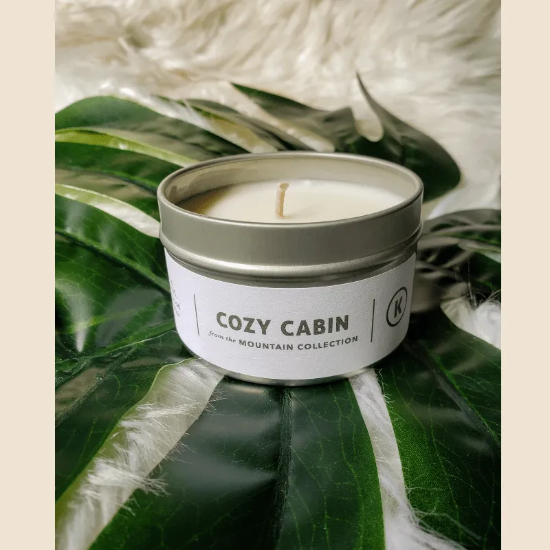 Cozy Cabin Travel Tin Candle