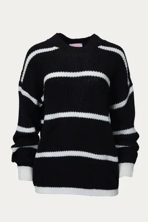 COZY STRIPED KNIT SWEATER