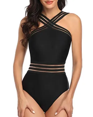 Crisscross One Piece Swimsuit