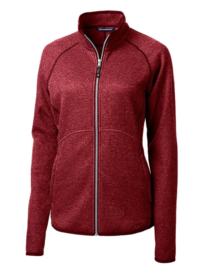 Cutter & Buck Women's Mainsail Sweater-Knit Full Zip Jacket