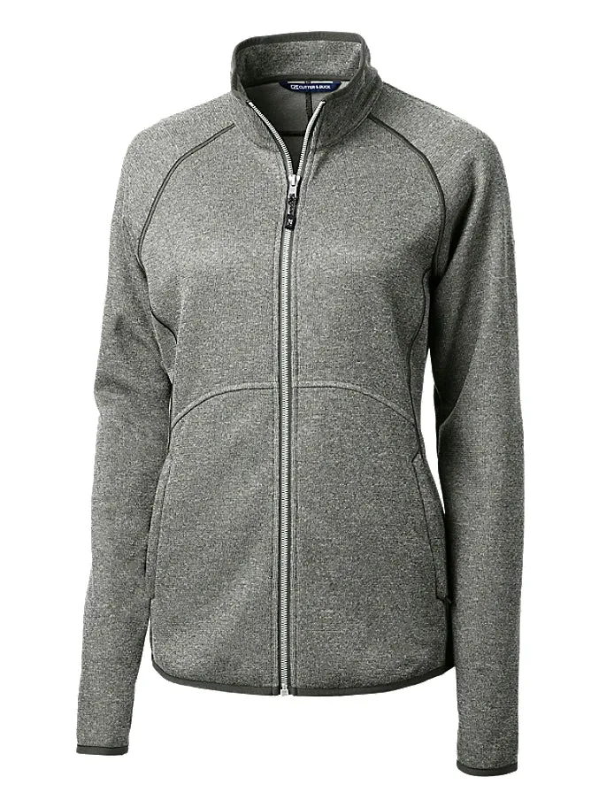 Cutter & Buck Women's Mainsail Sweater-Knit Full Zip Jacket