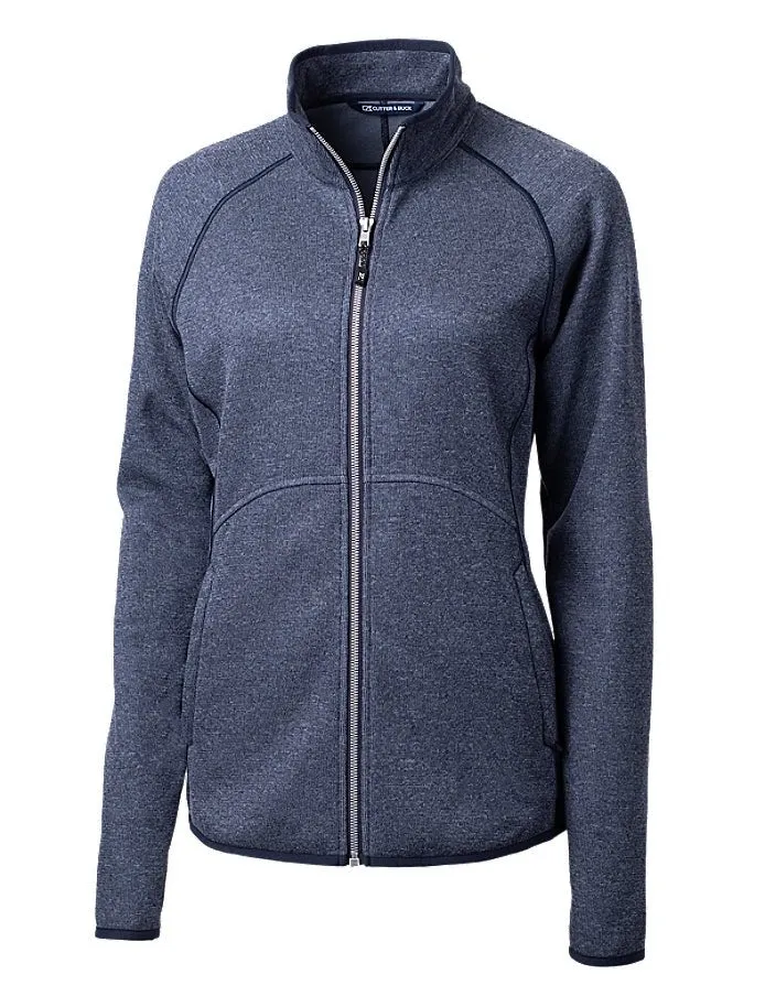 Cutter & Buck Women's Mainsail Sweater-Knit Full Zip Jacket
