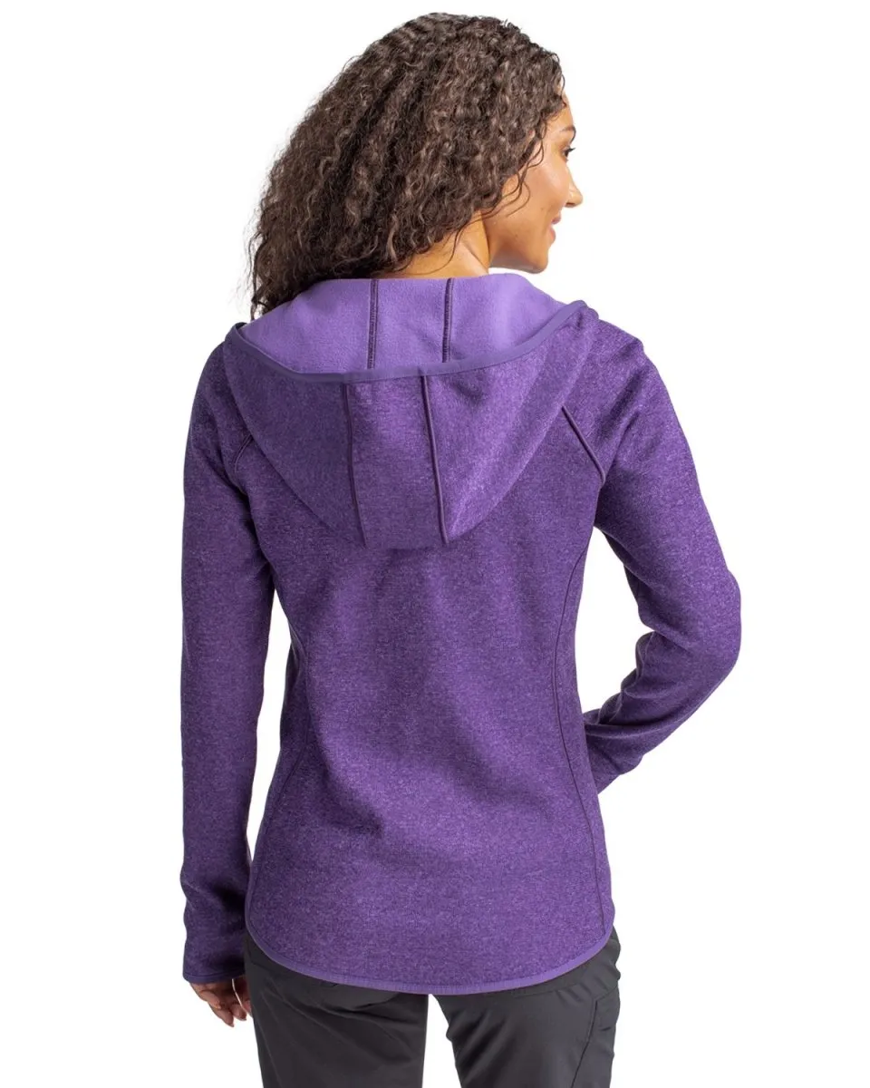 Cutter & Buck Women's Mainsail Sweater-Knit Hoodie Full Zip Jacket