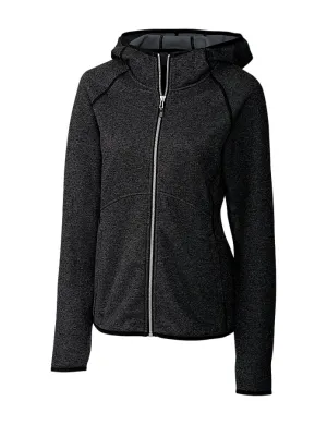 Cutter & Buck Women's Mainsail Sweater-Knit Hoodie Full Zip Jacket