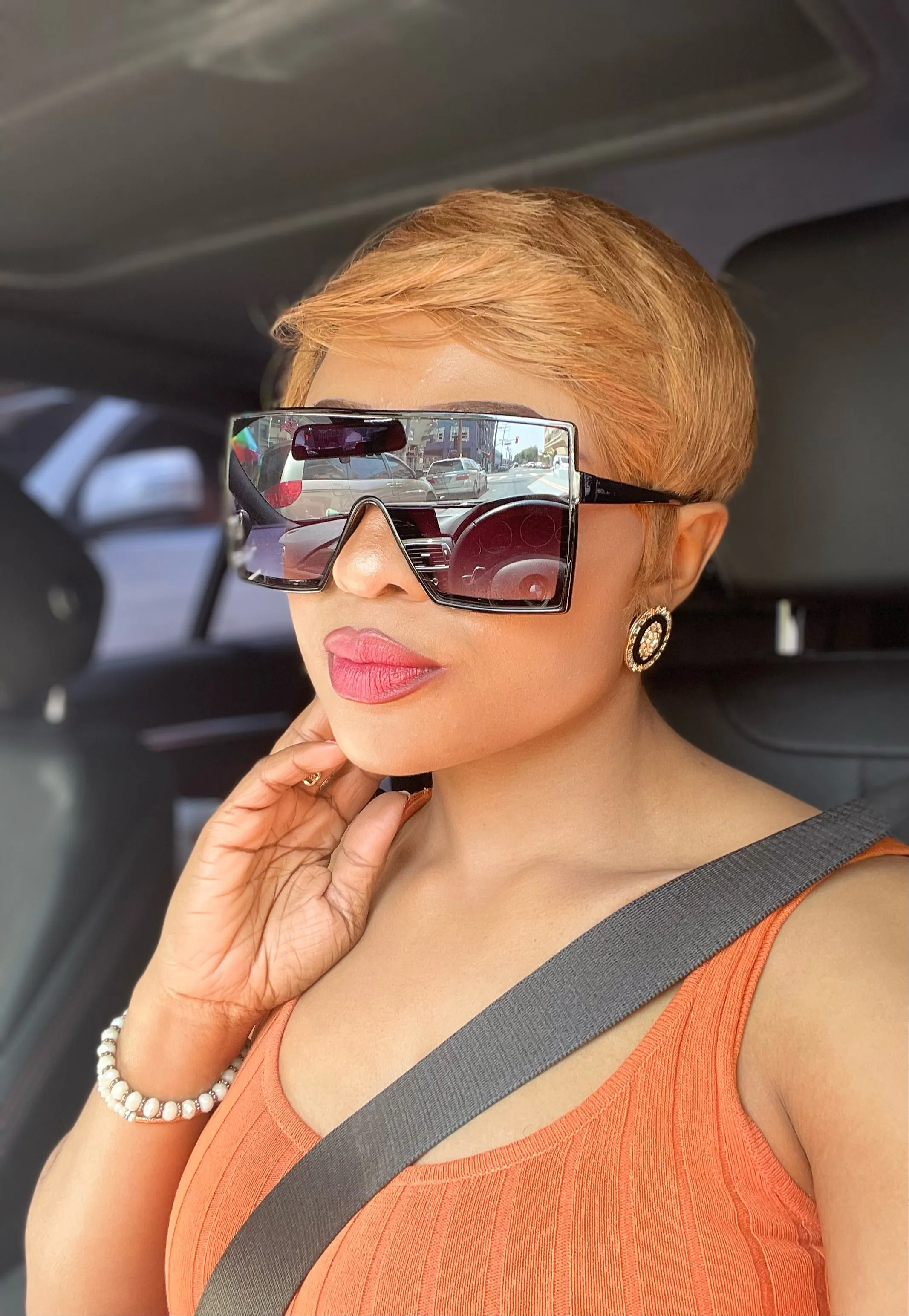 Deborah Big Eye Square Sunglasses