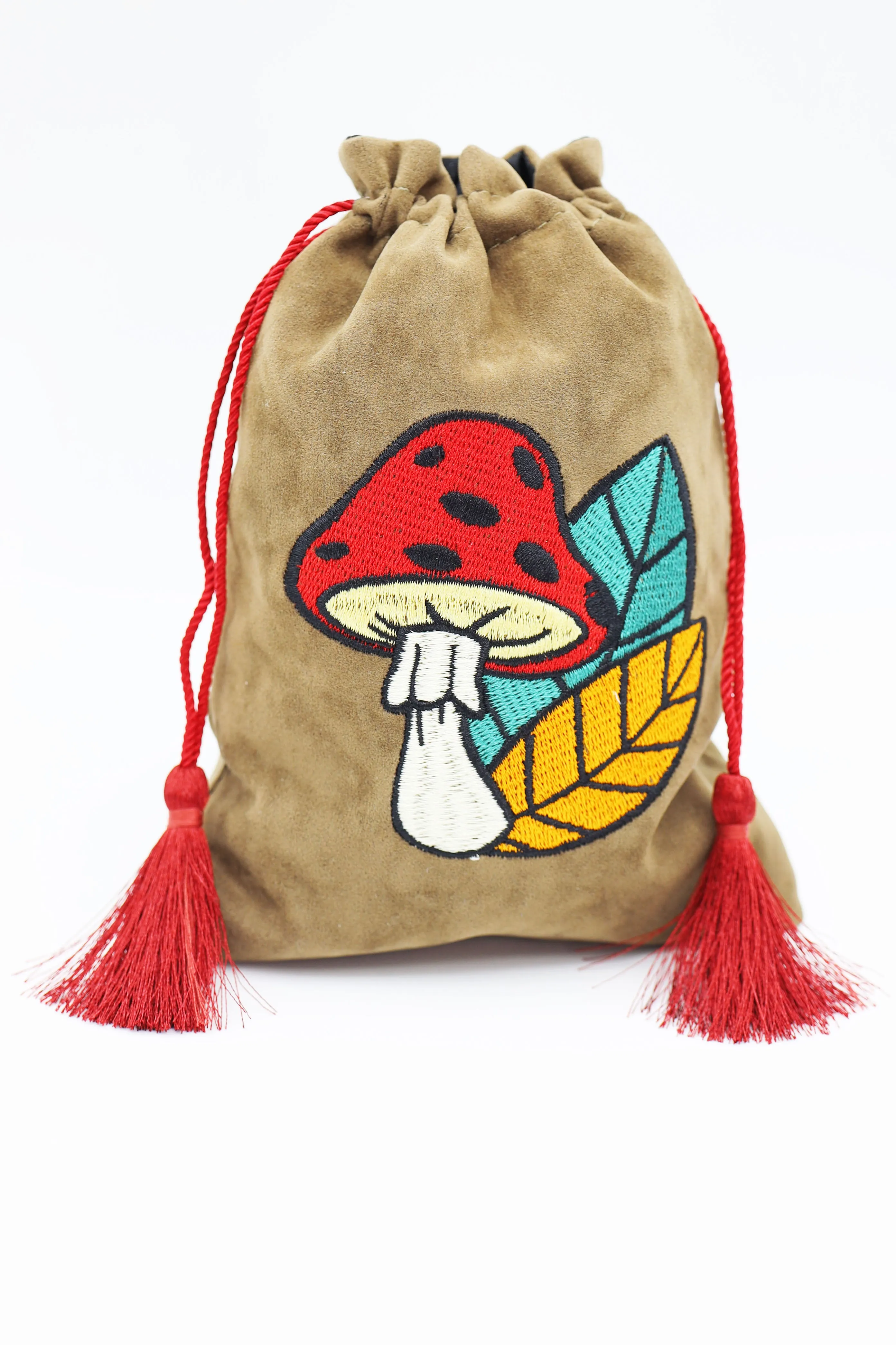 Dice Bag - Mushroom & Leaf