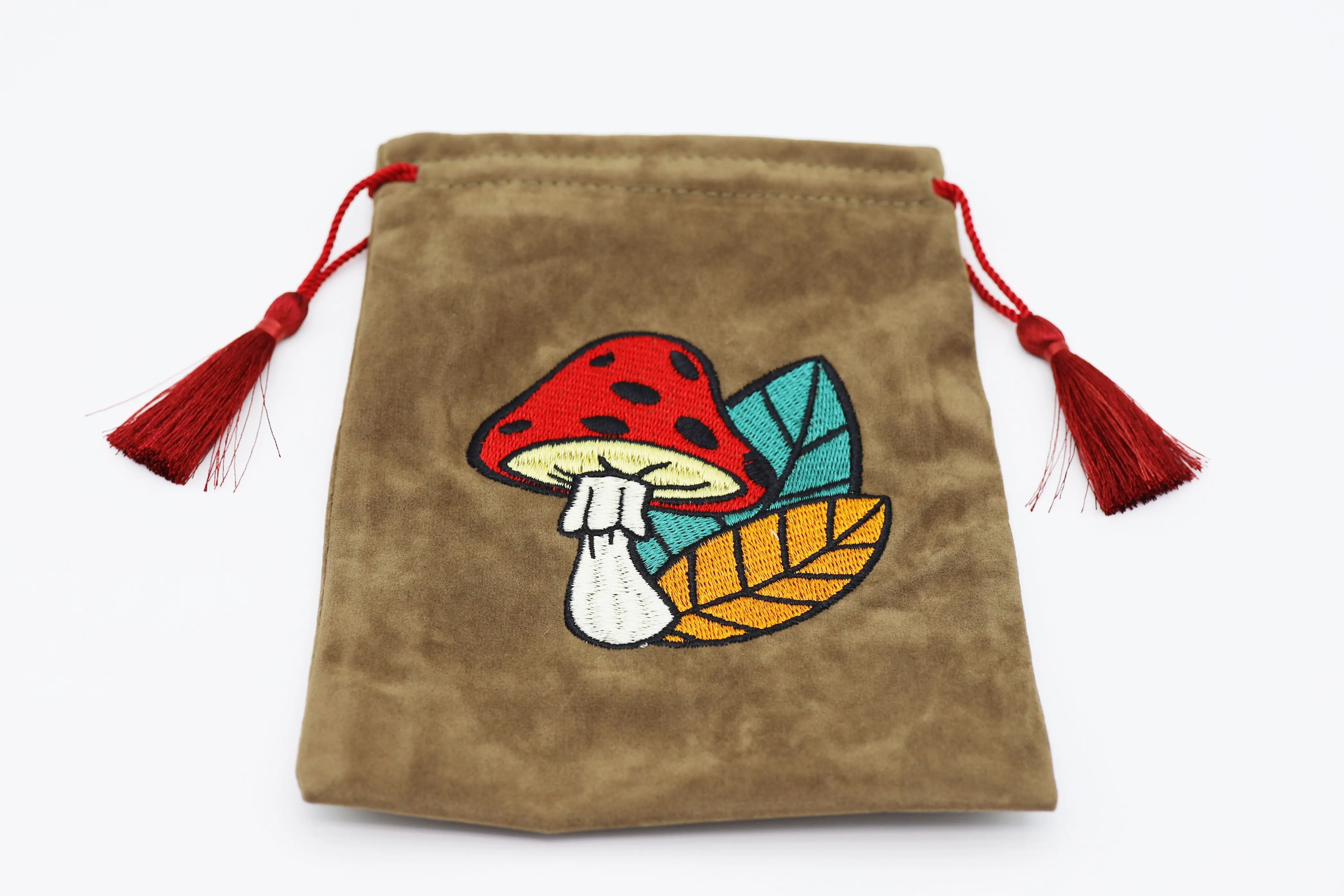 Dice Bag - Mushroom & Leaf