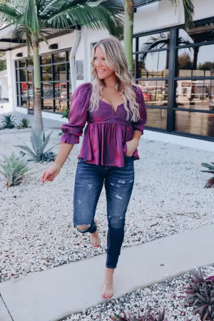 Divine Blouse - Grape