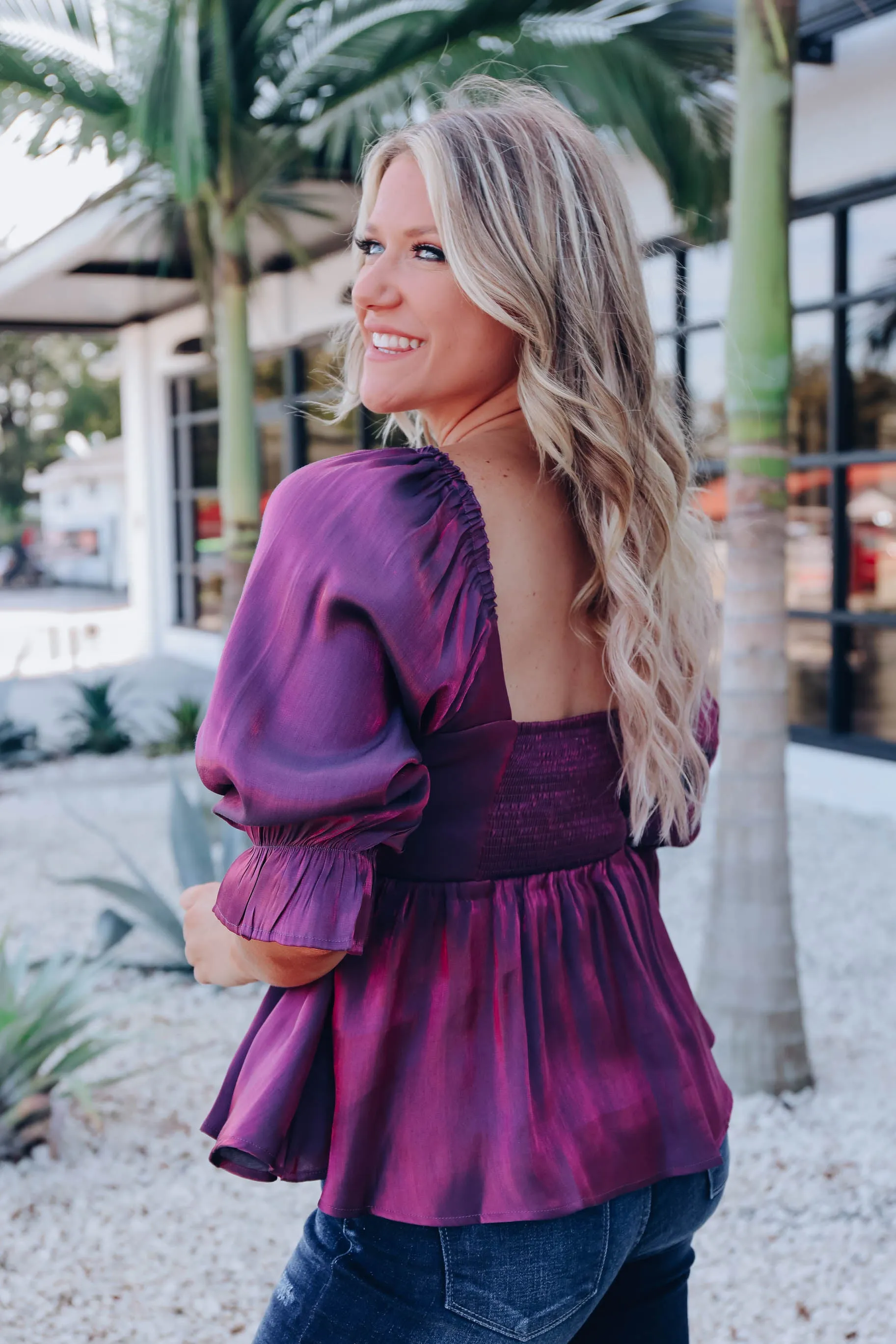 Divine Blouse - Grape