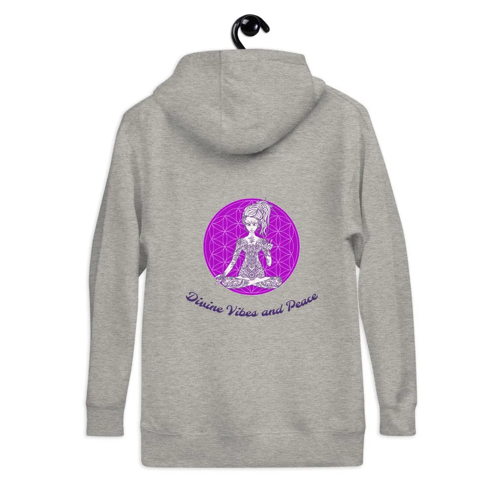 Divine Vibes™ and Peace Hoodie by Goddess Swag