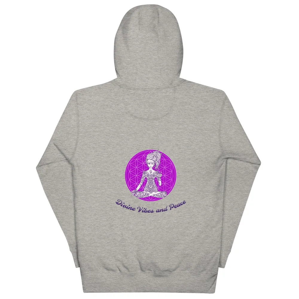 Divine Vibes™ and Peace Hoodie by Goddess Swag