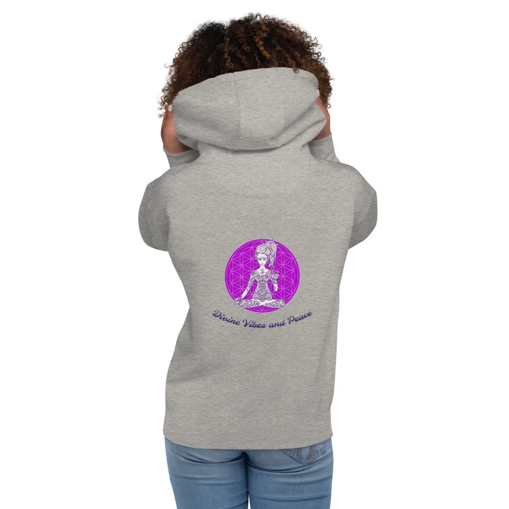 Divine Vibes™ and Peace Hoodie by Goddess Swag