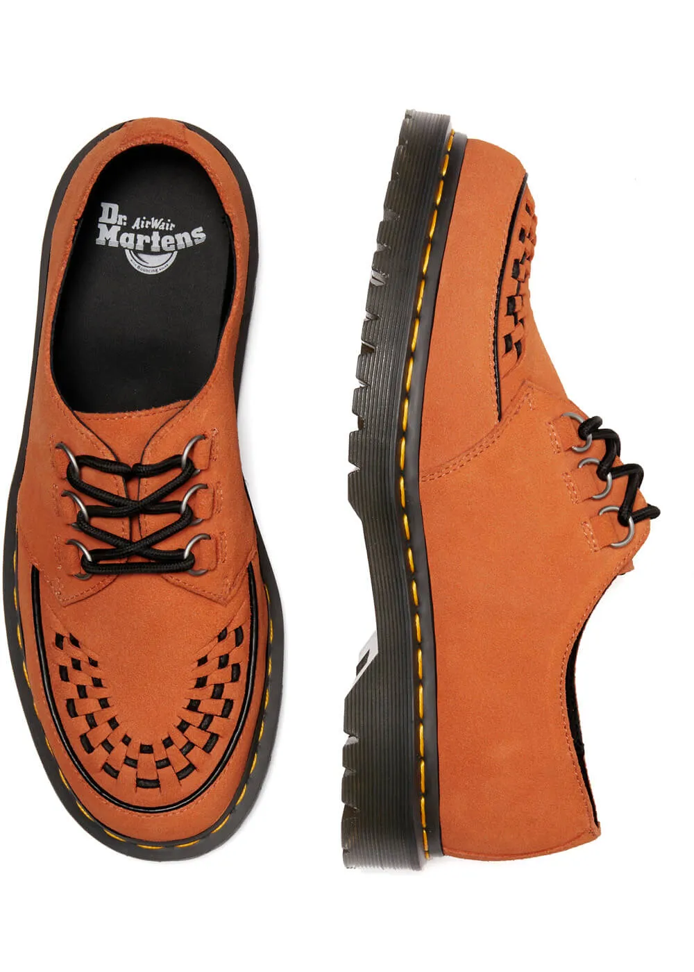 Dr. Martens Ramsey Suede Leather Creepers Orange