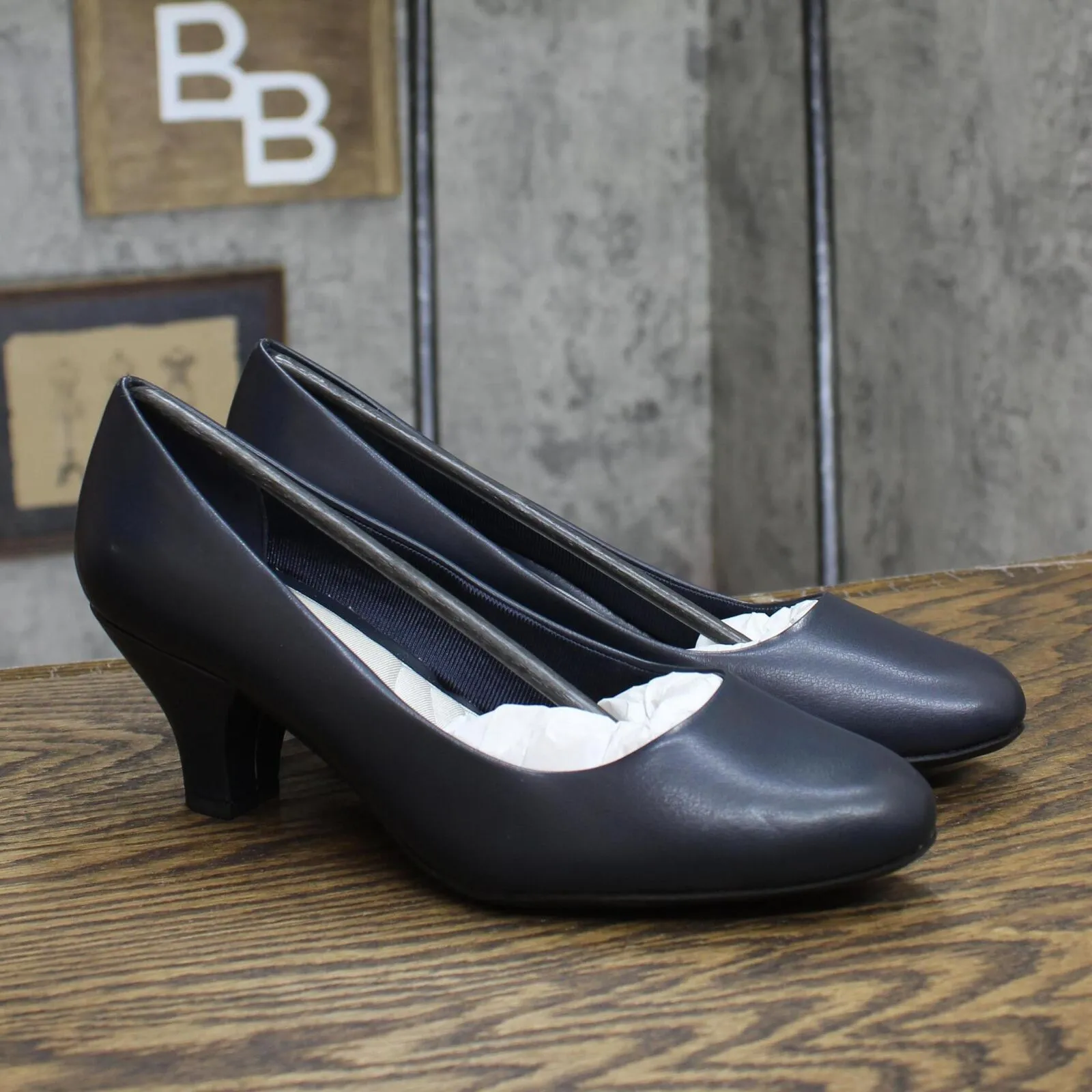 Easy Street Women's Fabulous Pumps FABULOUS New Navy Blue 9W