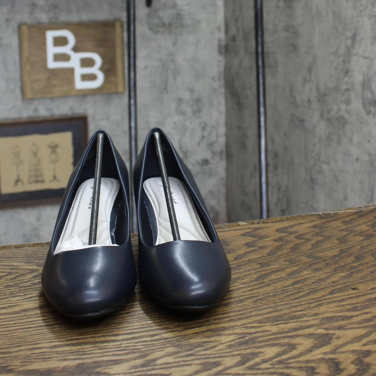 Easy Street Women's Fabulous Pumps FABULOUS New Navy Blue 9W