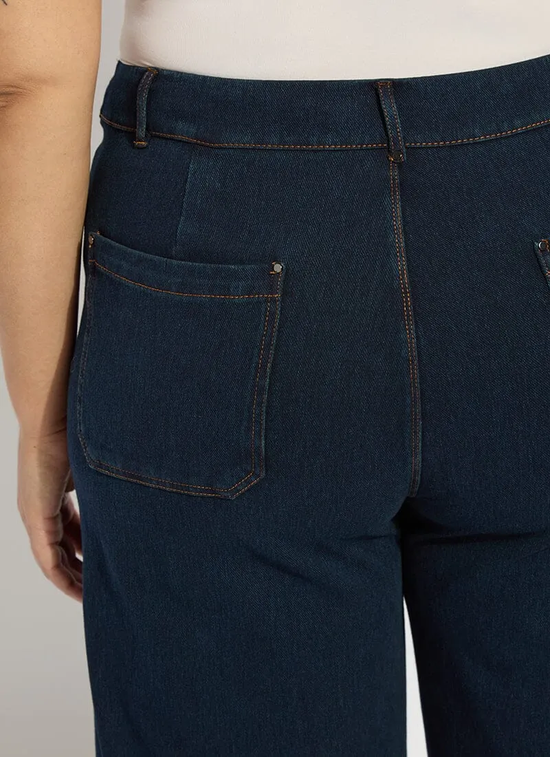 Erin Wide Leg Denim (Plus Size, 28" Inseam)