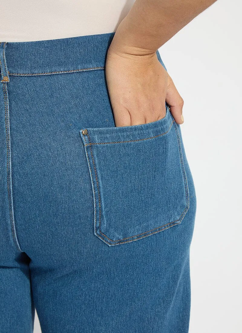 Erin Wide Leg Denim (Plus Size, 28" Inseam)