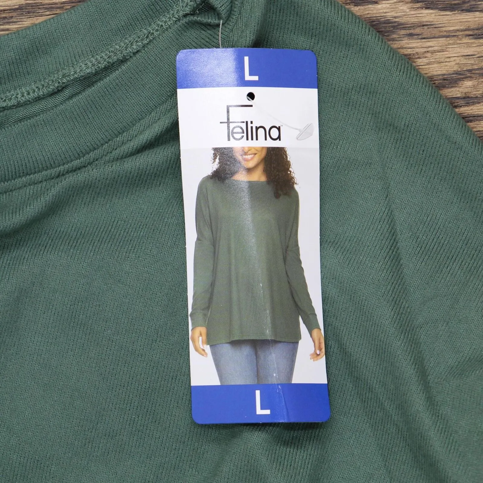 Felina Womens Cozy Knit Long Sleeve Shirt Top 1723851