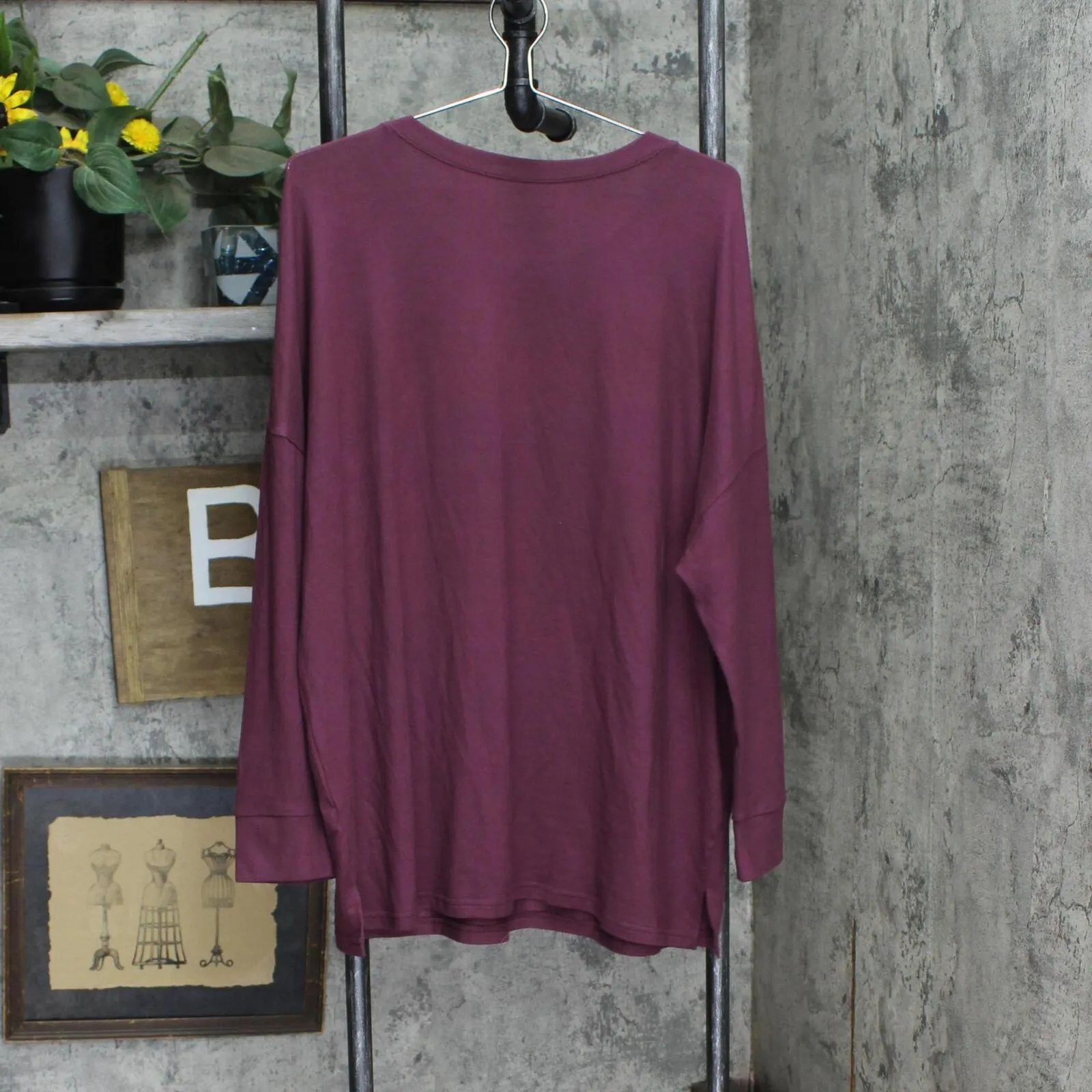 Felina Womens Cozy Knit Long Sleeve Shirt Top 1723851