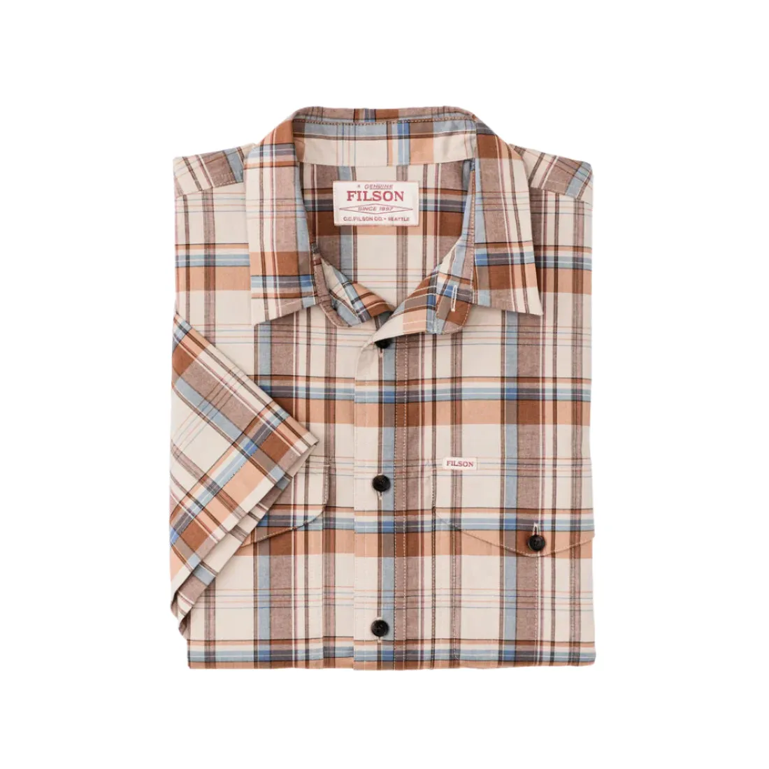 Filson 20277947 Men's Twin Lakes Short Sleeve Sport Shirt