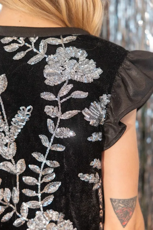 Floral Sequence Dress