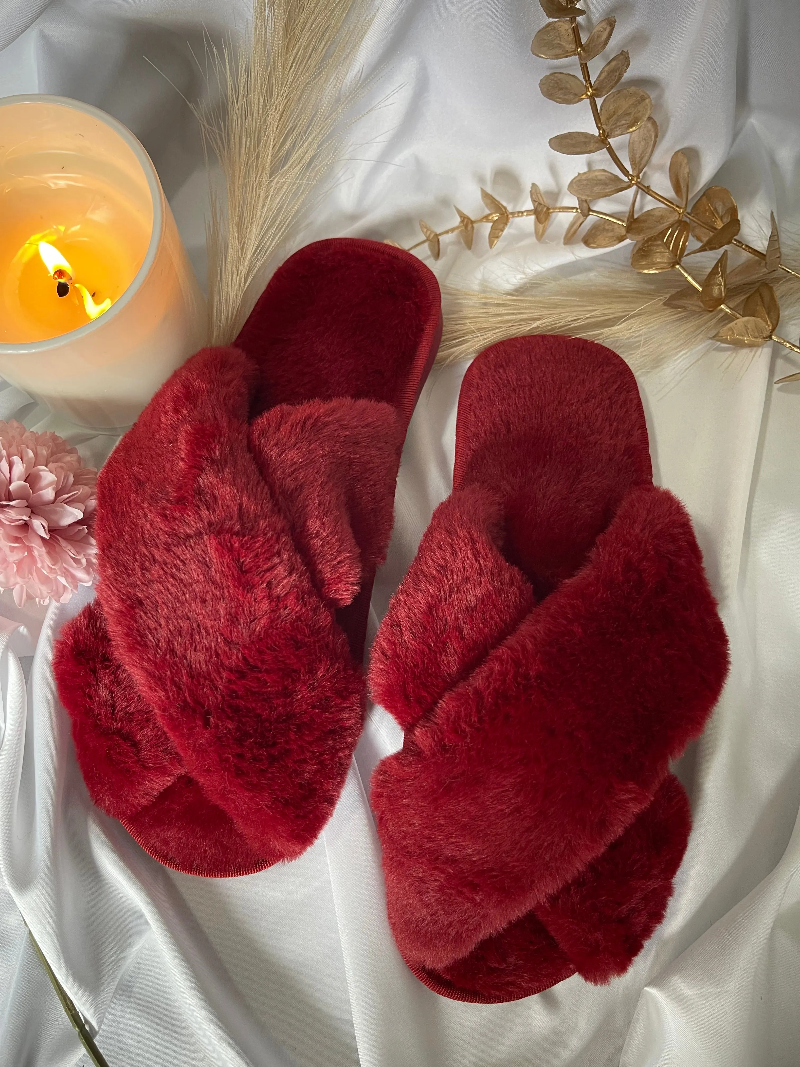 Fluffy House Slipper Collection - 6 Colors