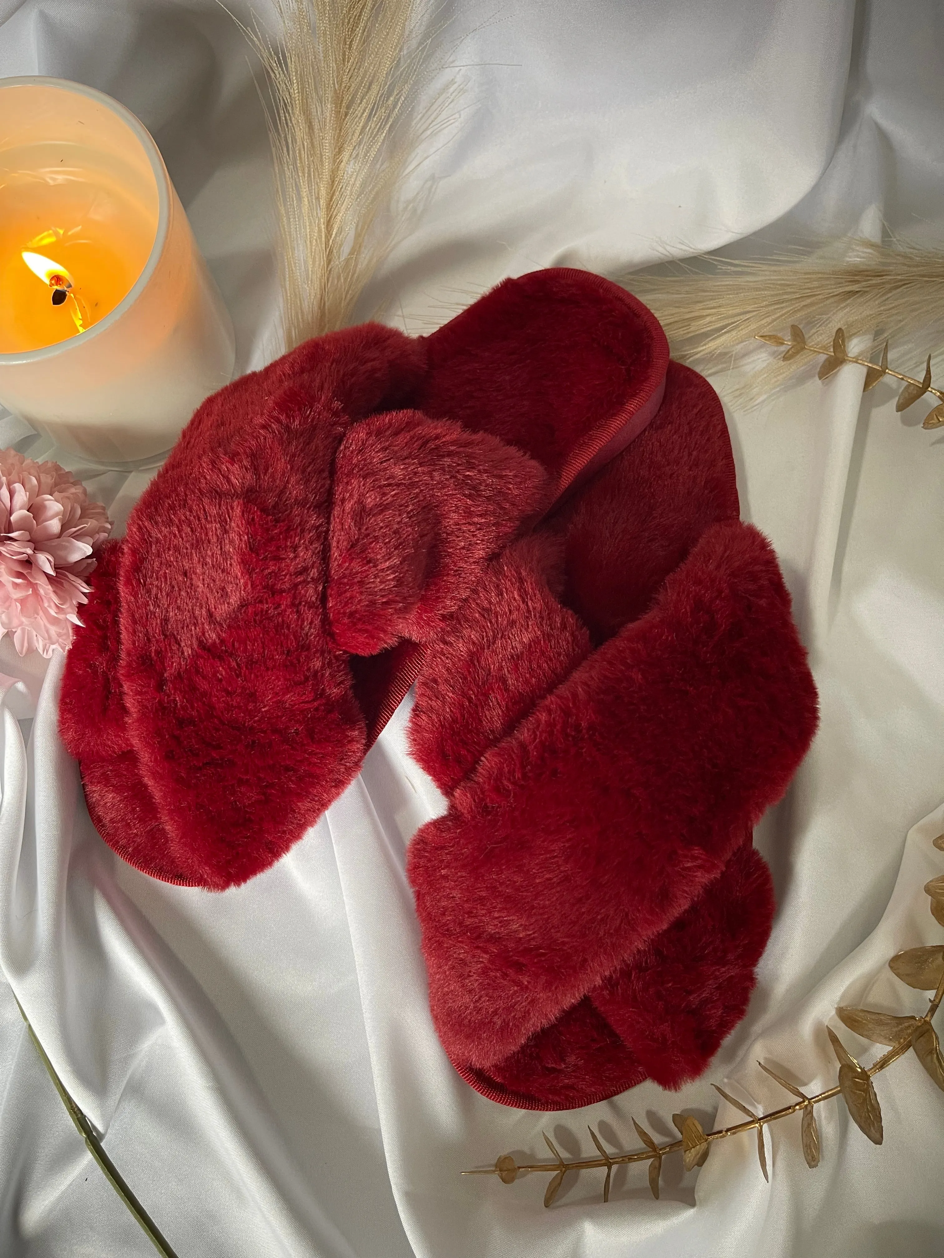 Fluffy House Slipper Collection - 6 Colors