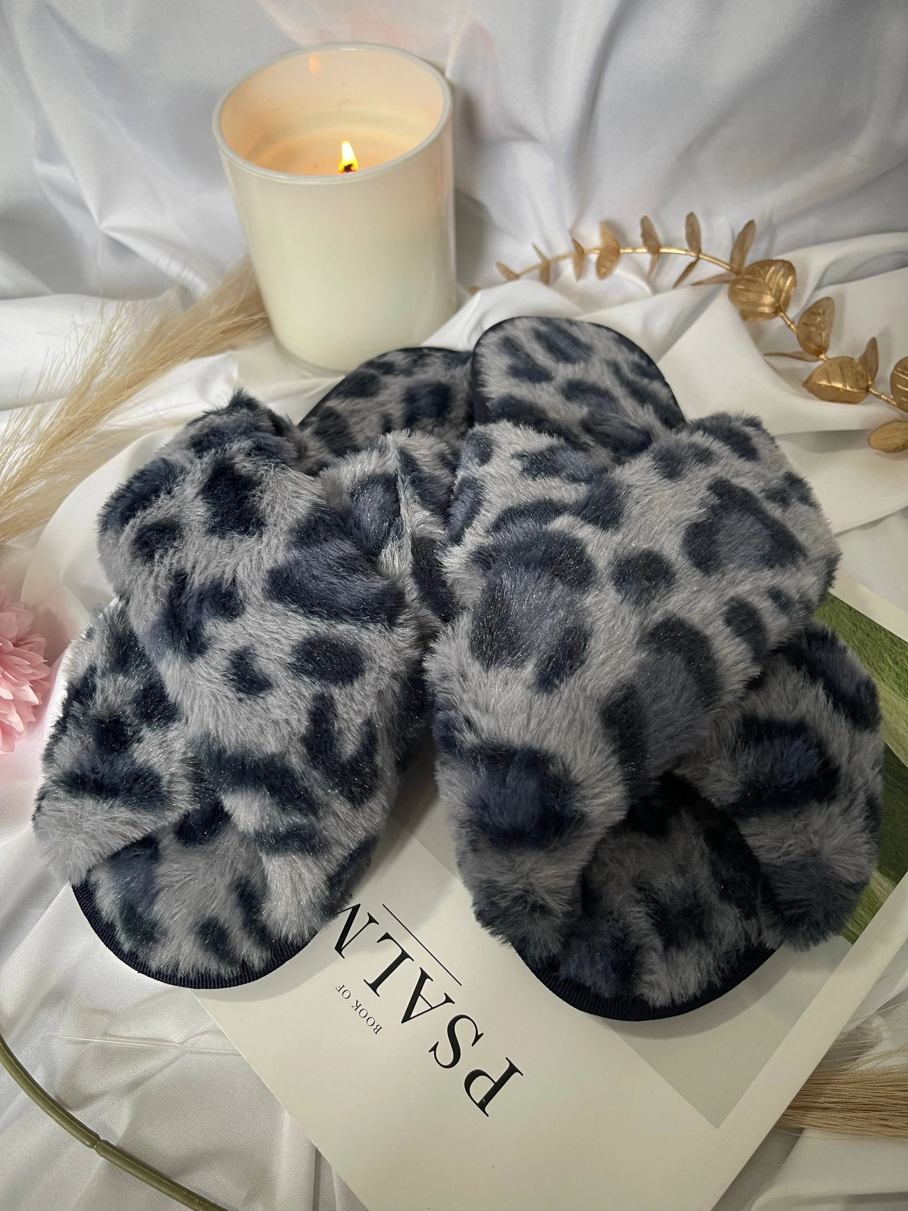 Fluffy House Slipper Collection - 6 Colors