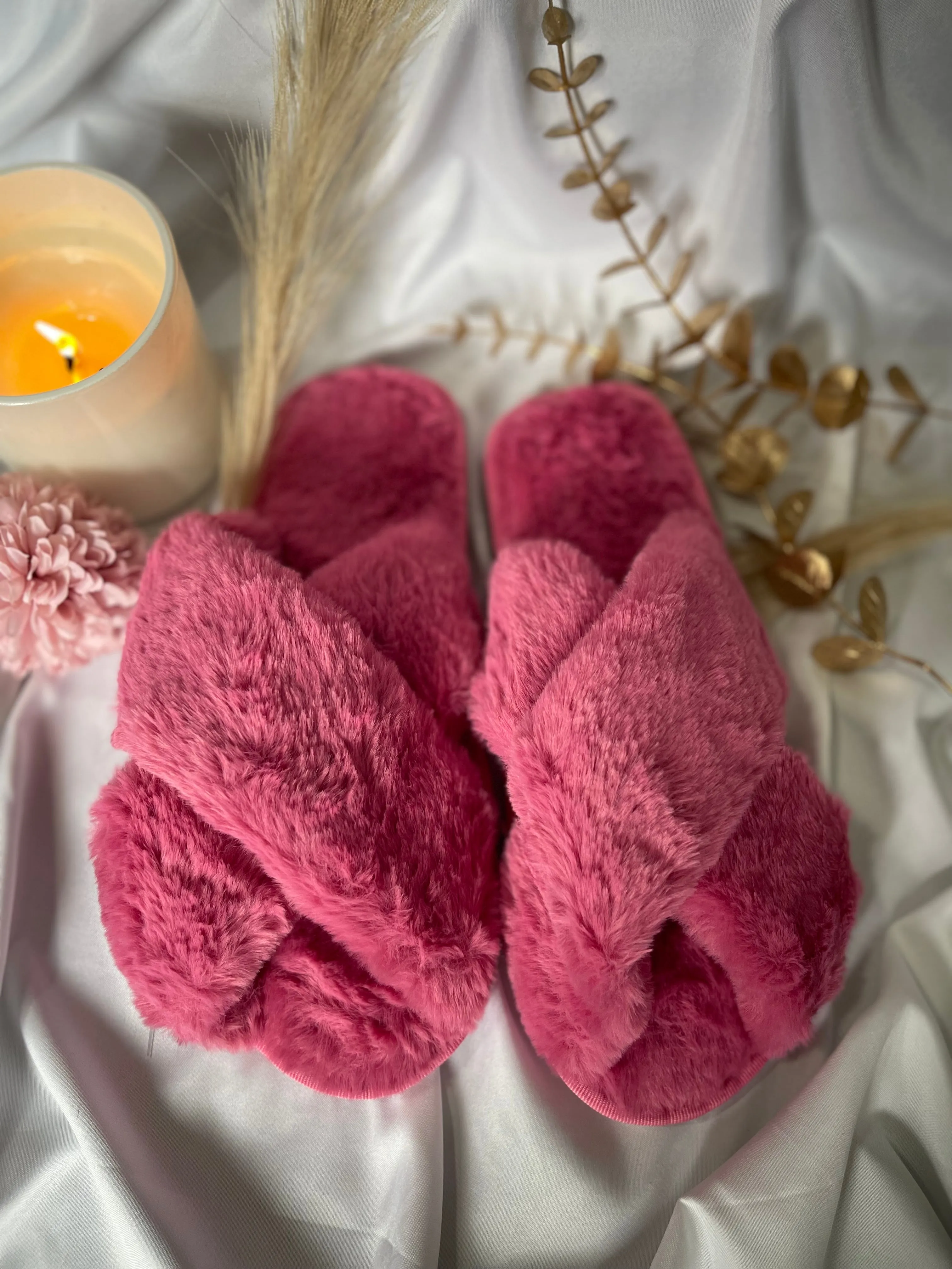 Fluffy House Slipper Collection - 6 Colors