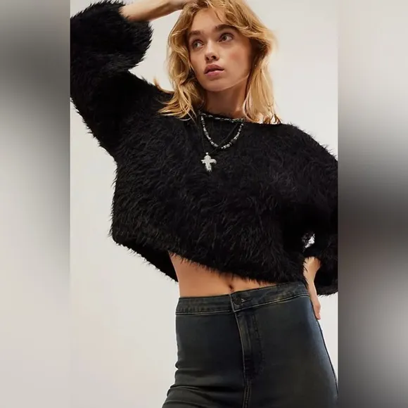 Free People Flurry Sweater - Limey Green