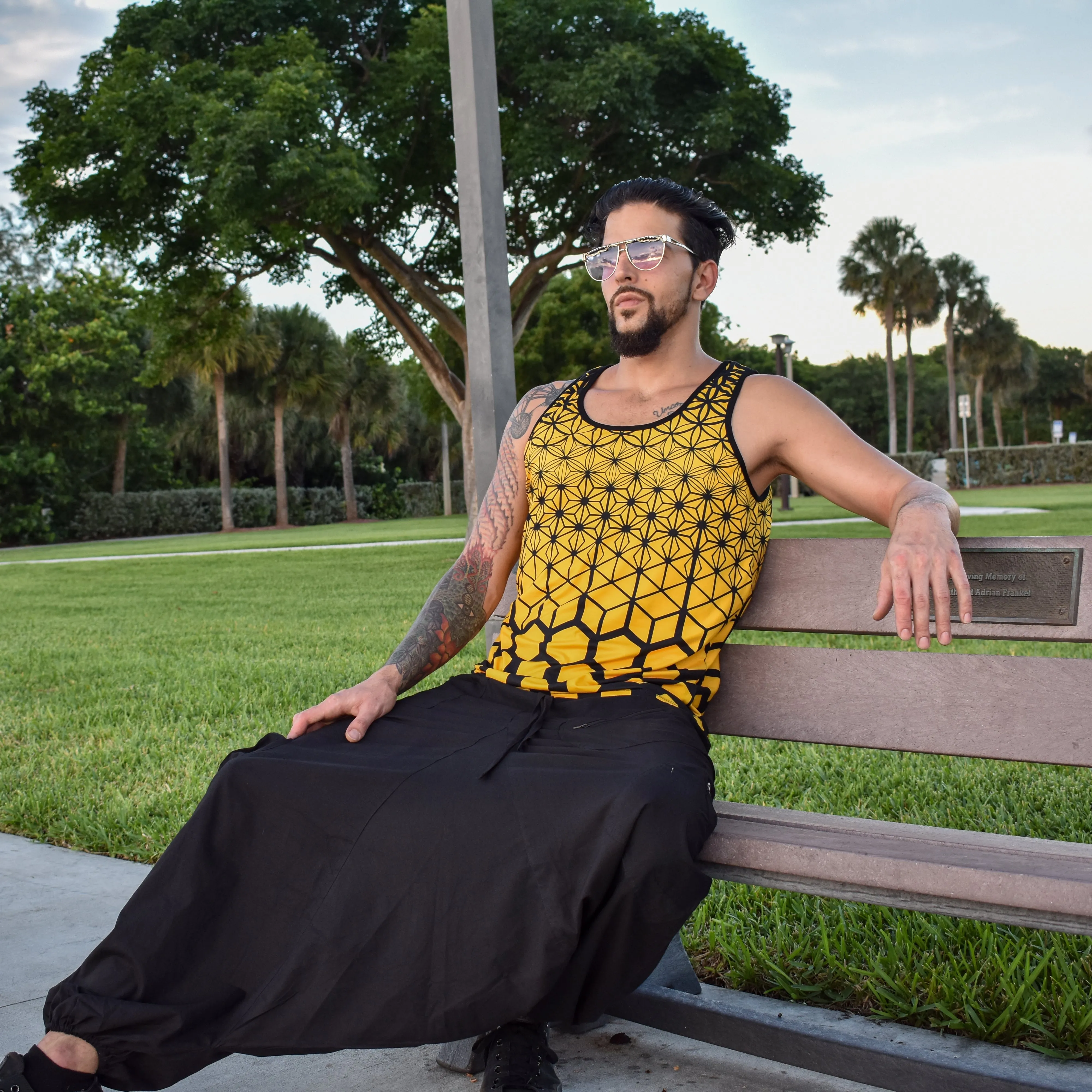 Golden Morphing Fractals Tank Top
