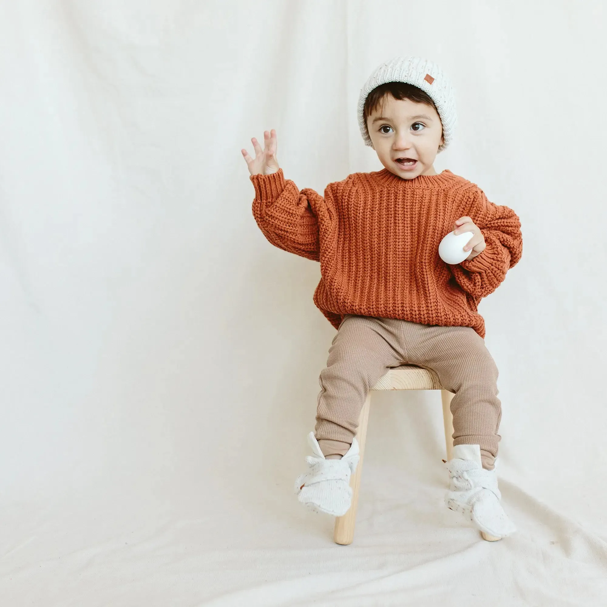 Goumikids - Baby Boots - Knit - Shell
