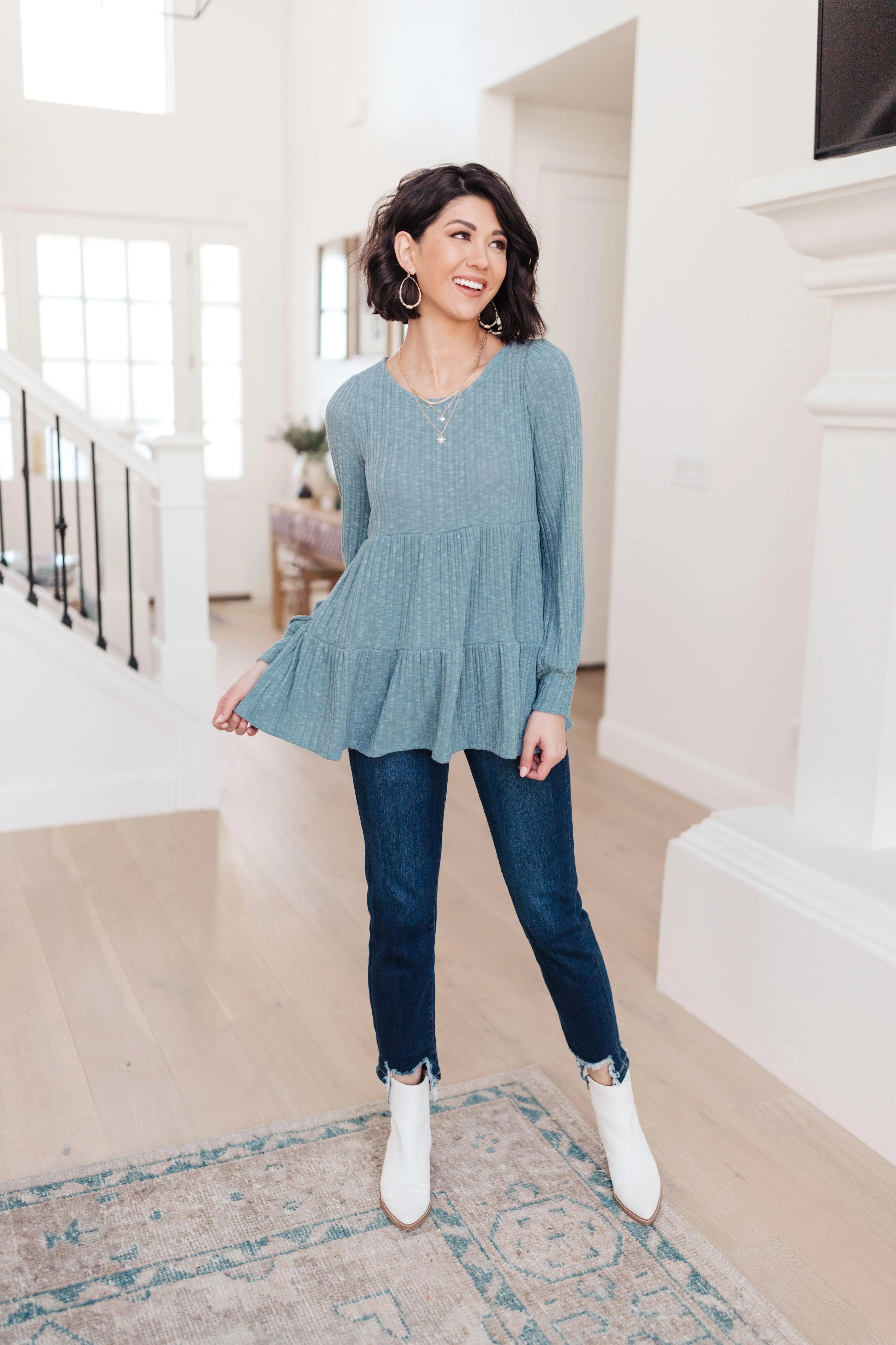 Hazel Blues® | Blue Pathways Top