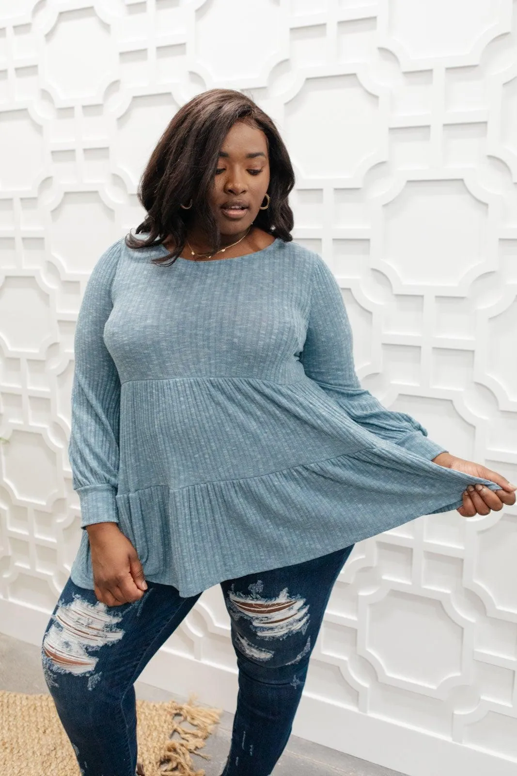 Hazel Blues® | Blue Pathways Top