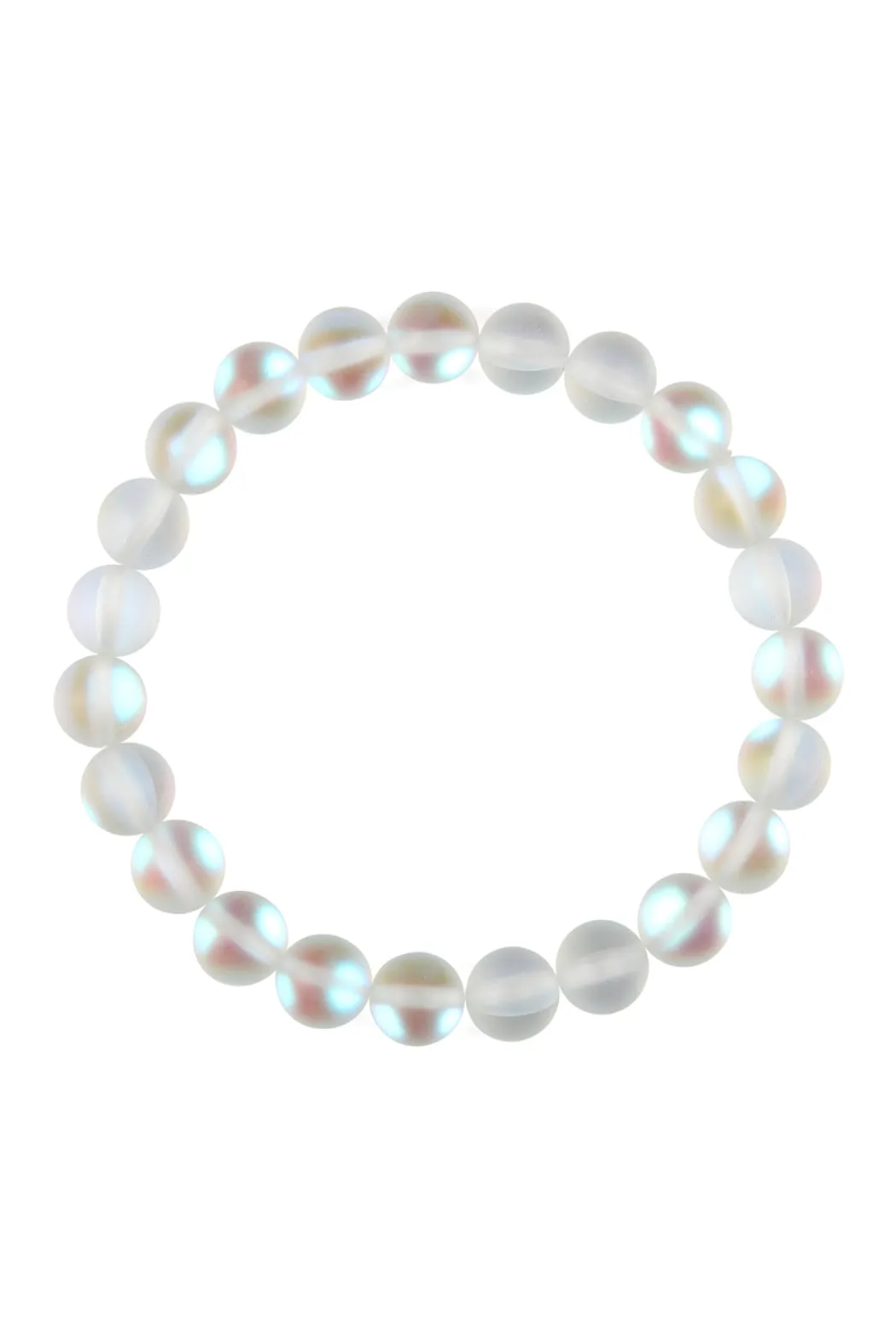 HDB2279 - CHIC COLORED MERMAID GLASS STRETCH BRACELET