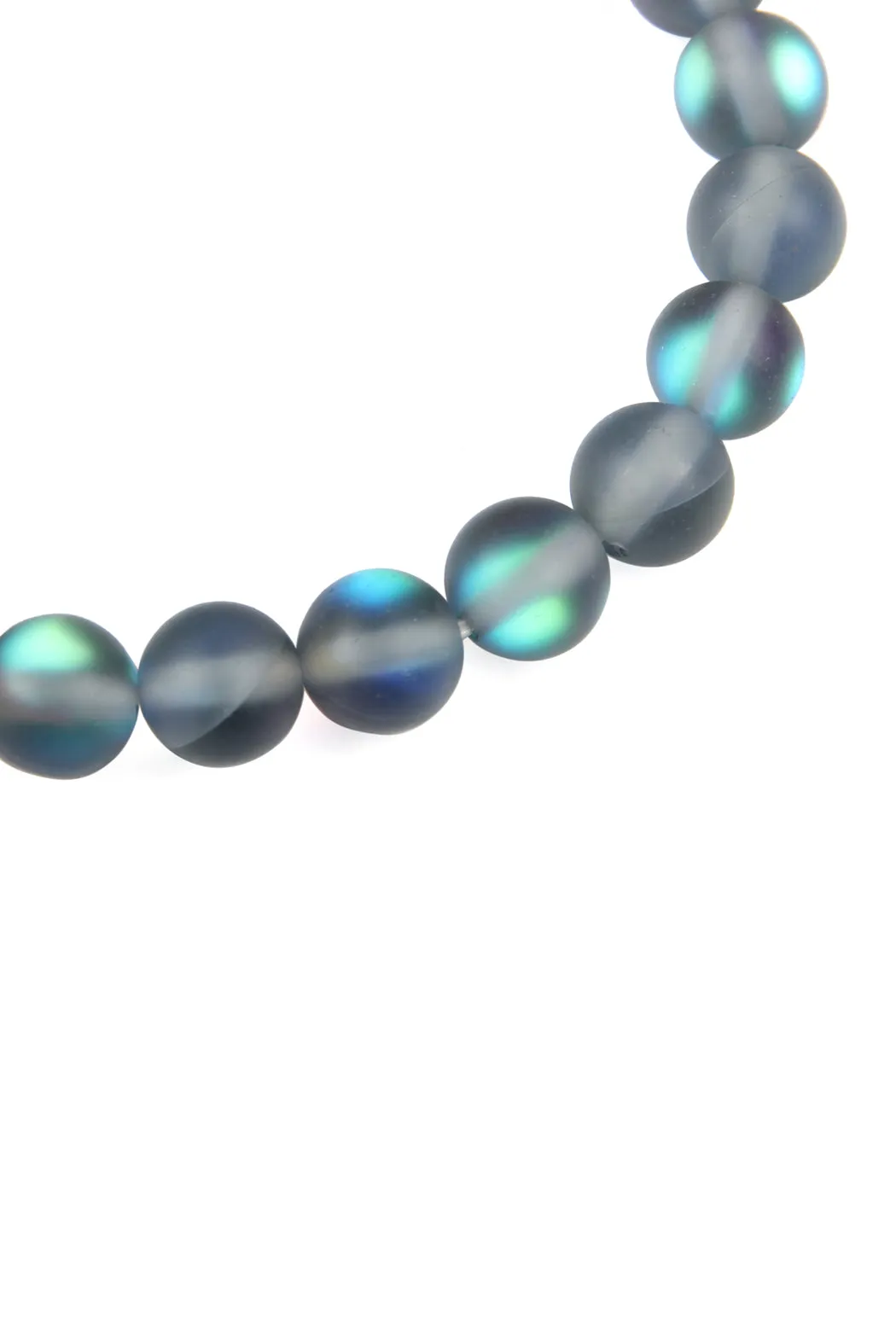HDB2279 - CHIC COLORED MERMAID GLASS STRETCH BRACELET