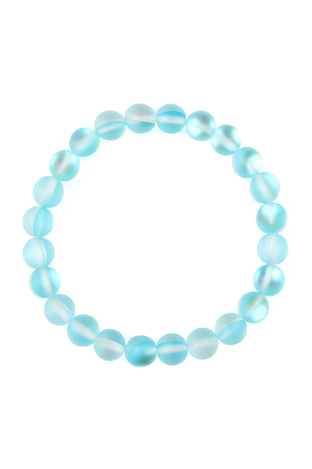 HDB2279 - CHIC COLORED MERMAID GLASS STRETCH BRACELET