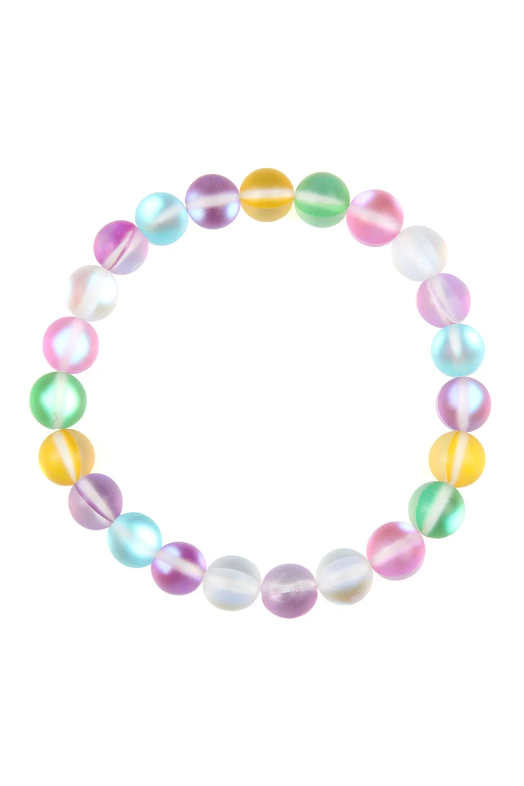 HDB2279 - CHIC COLORED MERMAID GLASS STRETCH BRACELET