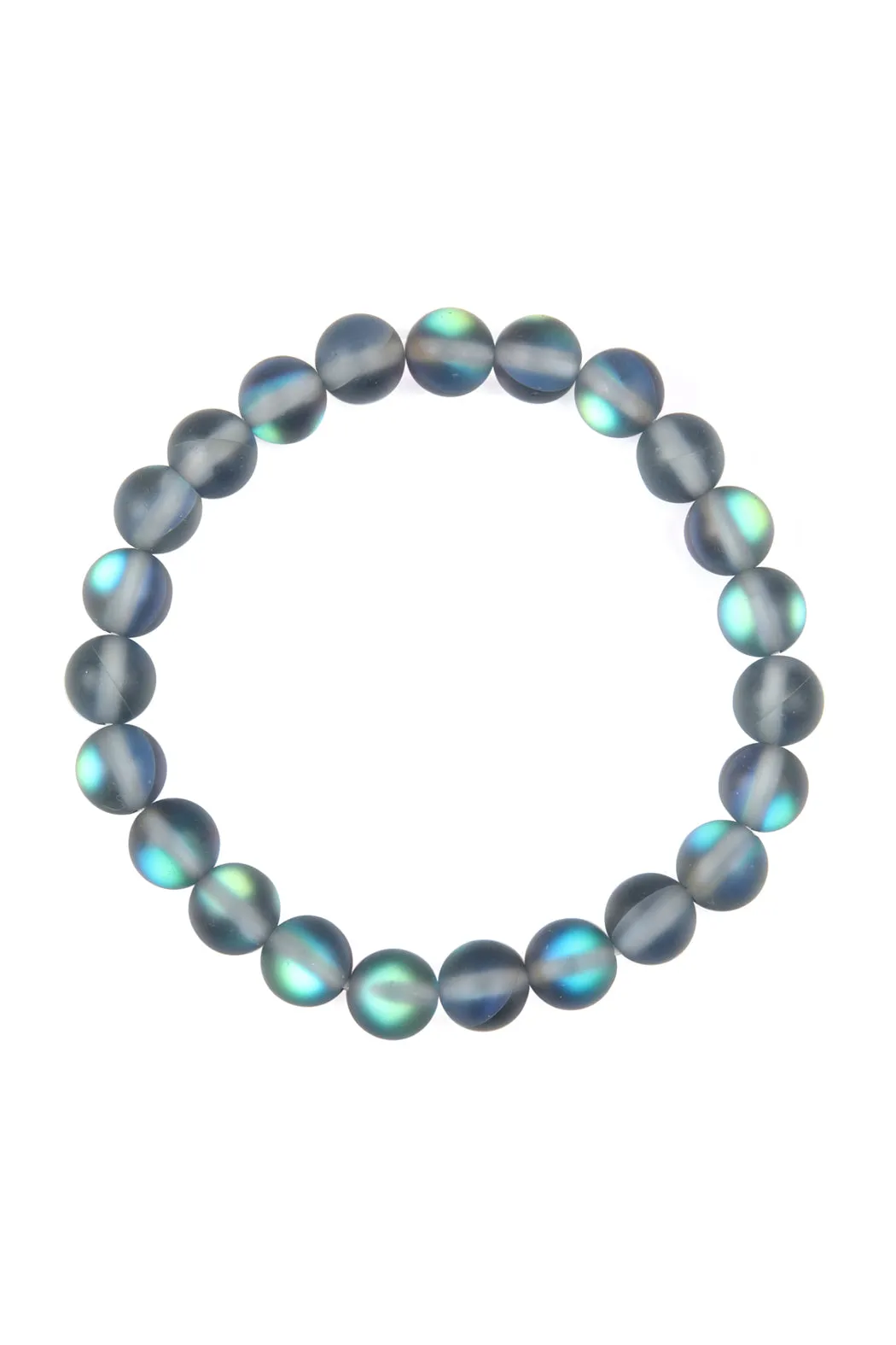 HDB2279 - CHIC COLORED MERMAID GLASS STRETCH BRACELET