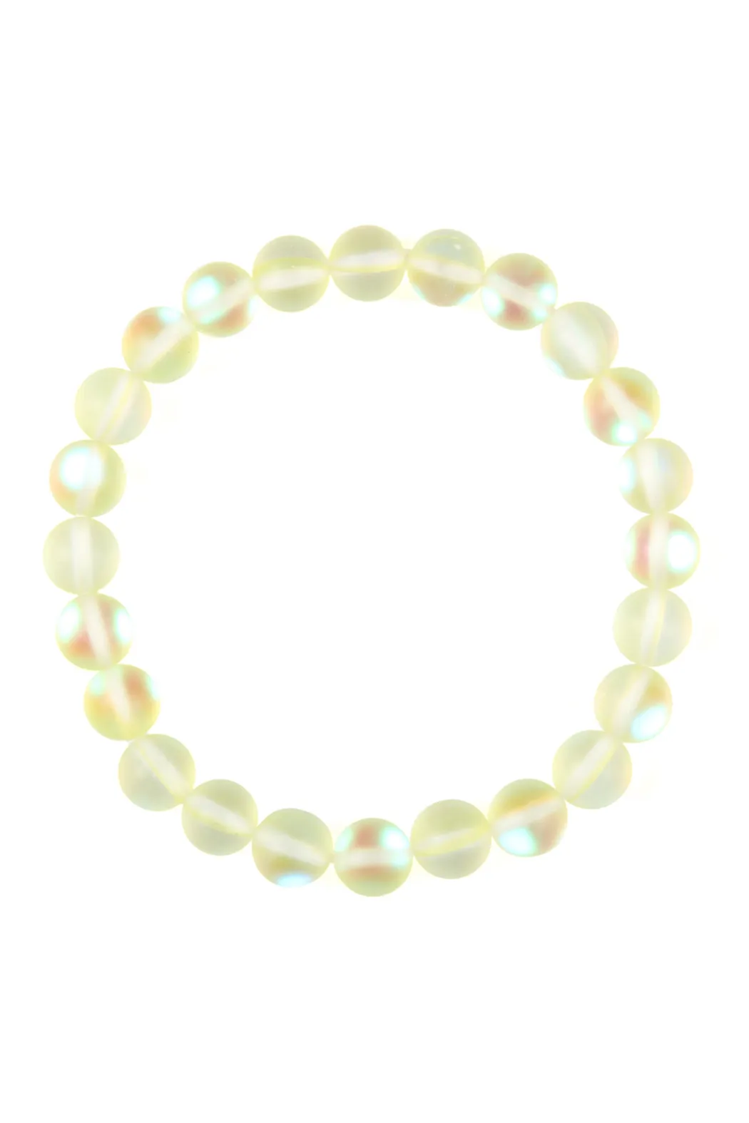 HDB2279 - CHIC COLORED MERMAID GLASS STRETCH BRACELET