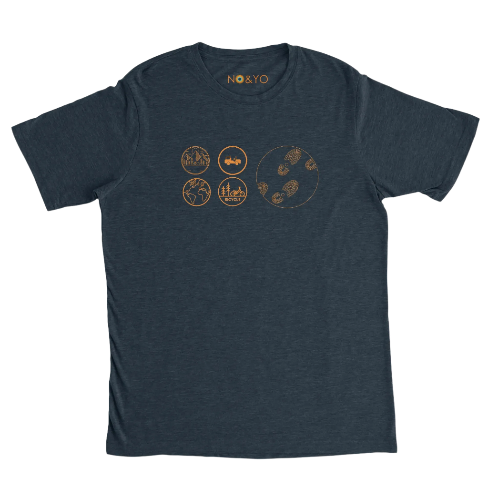 High-Quality Foot Prints Graphic Tee