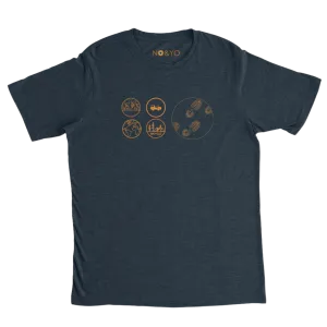 High-Quality Foot Prints Graphic Tee
