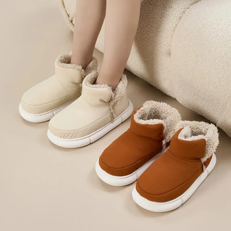 High-top Cloud Fur Slippers