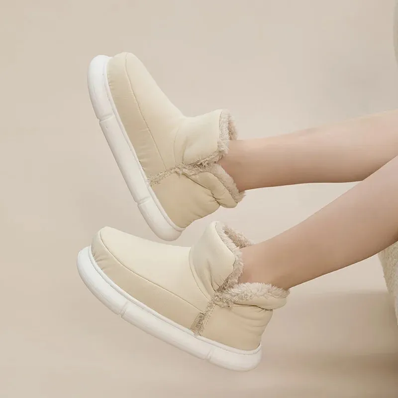 High-top Cloud Fur Slippers
