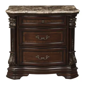 Homelegance Antoinetta Nightstand in Warm Cherry 1919-4
