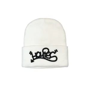 HOMIÉS GRAFFITI WHITE BEANIE