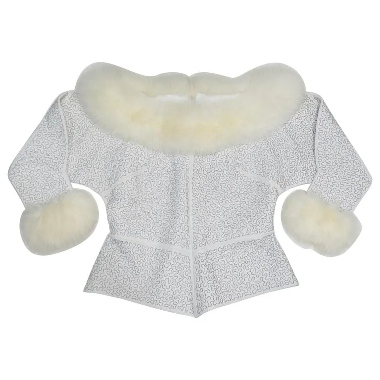 Jean-Claude Jitrois Couture Leather Top
