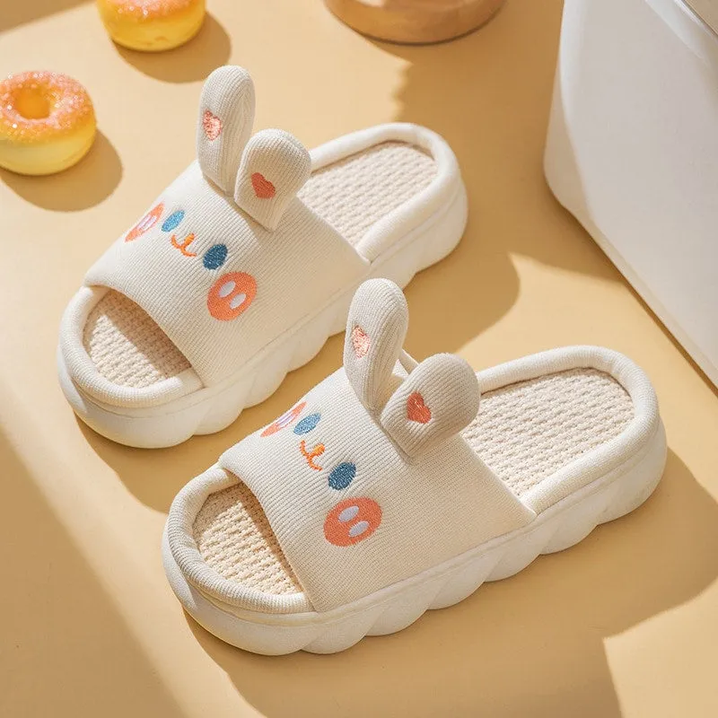 Kawaii Rabbit and Bear Slippers