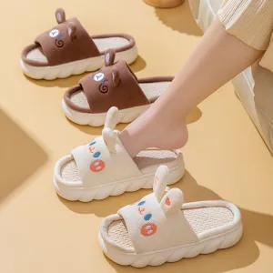 Kawaii Rabbit and Bear Slippers